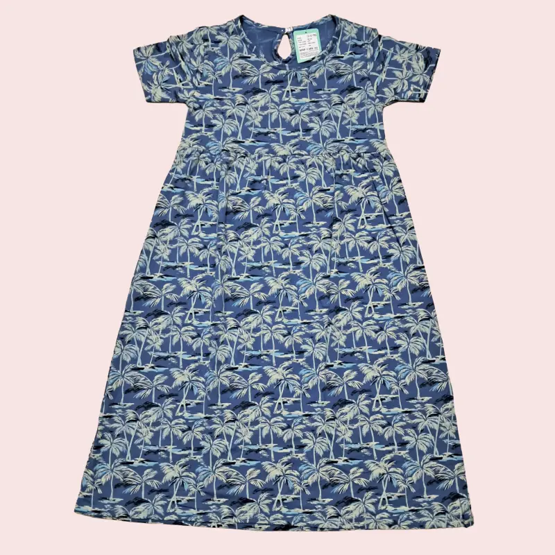 Coconut tree in blue